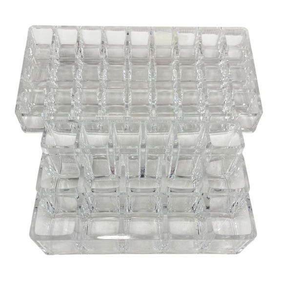 (2)‎ Bino Clear Acrylic Lipstick Compartment Makeup Organizer 16 & 36 - Picture 1 of 5